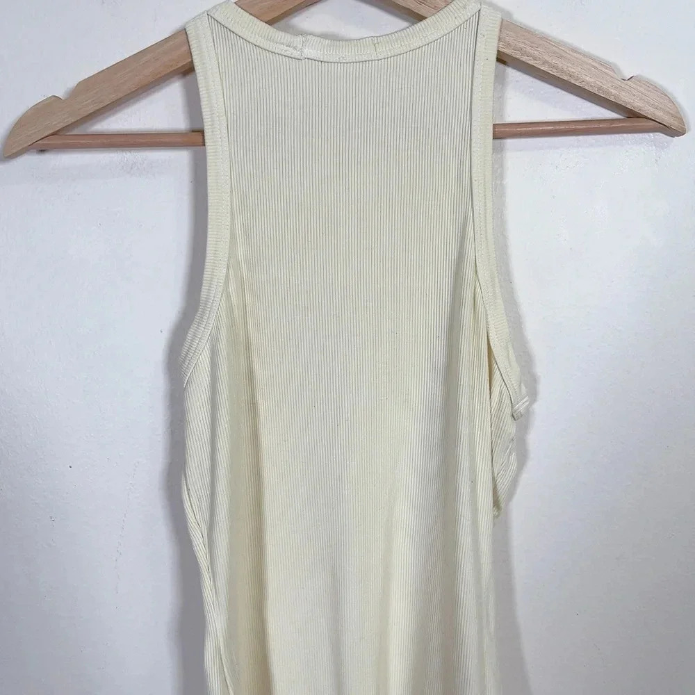 Agolde Rianne Ribbed Yellow  Bodysuit - Picture 10 of 12